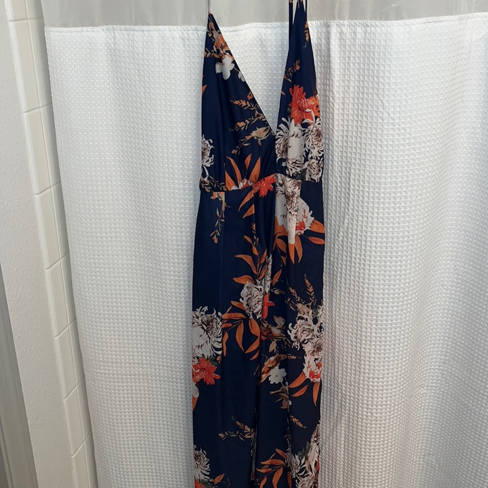 Backless maxi wrap dress - worn once